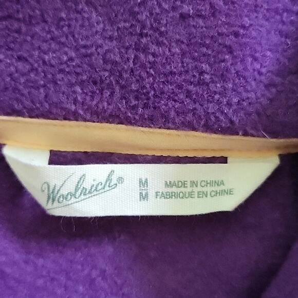 Woolrich Purple Fleece Vest Size Medium M - Picture 4 of 5